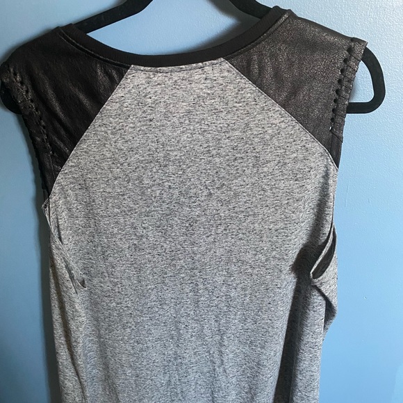 NWOT Tess Holiday for MBLM tank with leather like shoulders - Picture 2 of 2